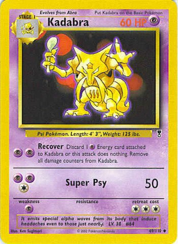 Amazon.co.jp: Pokemon - Kadabra (49) - Legendary Collection : おもちゃ